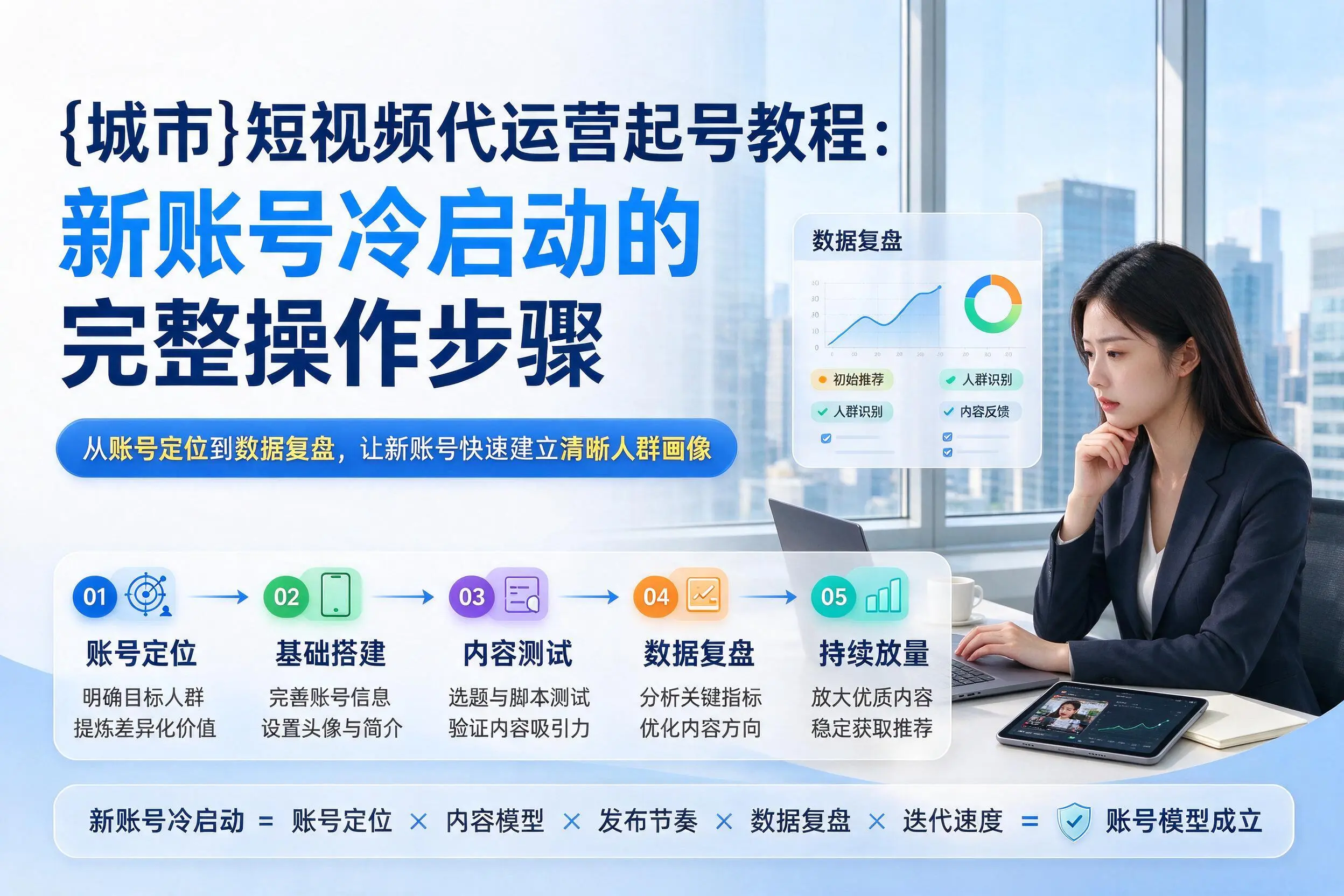东莞短视频代运营起号教程:新账号冷启动的完整操作步骤