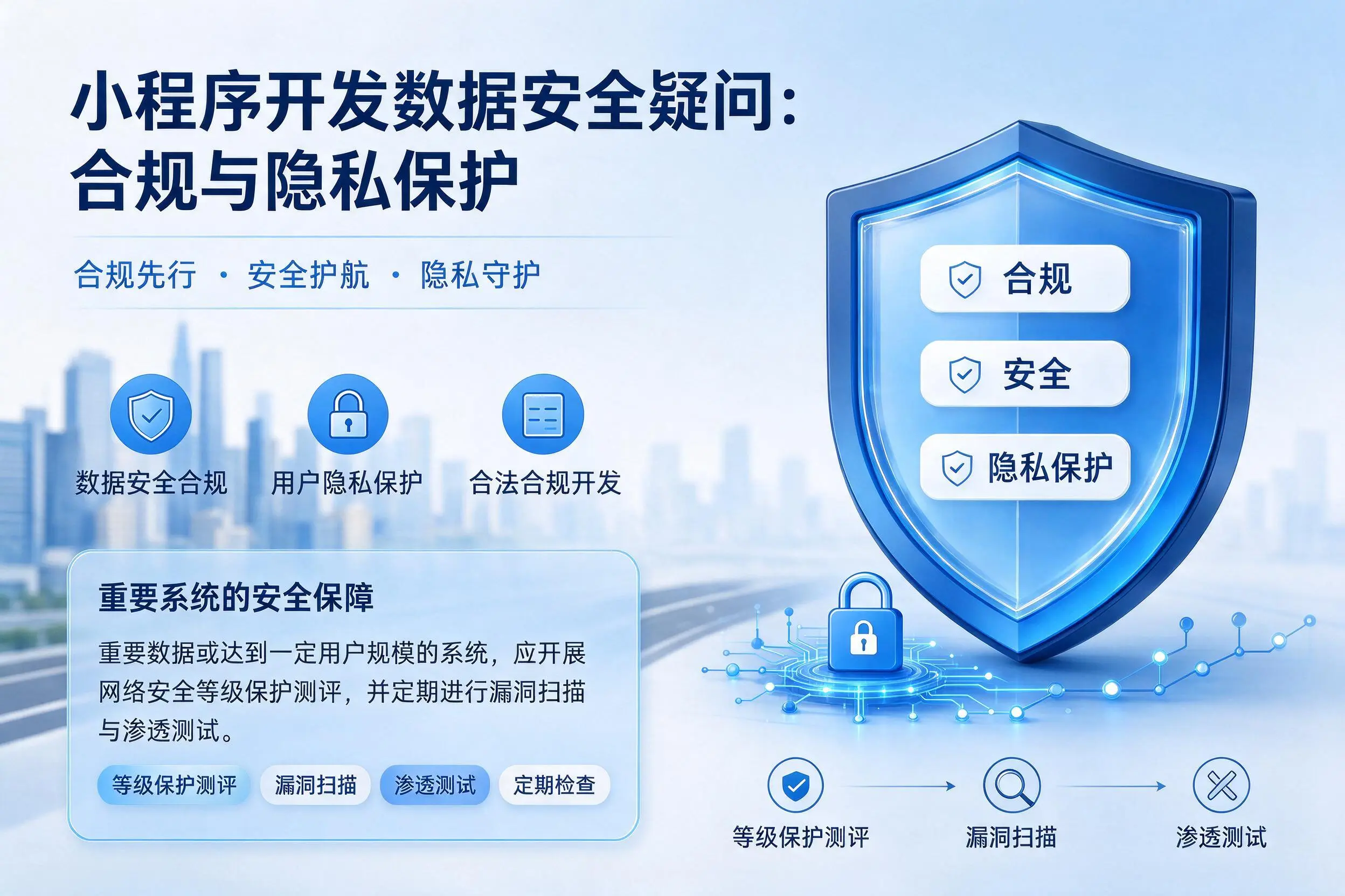 东莞小程序开发数据安全疑问:合规与隐私保护