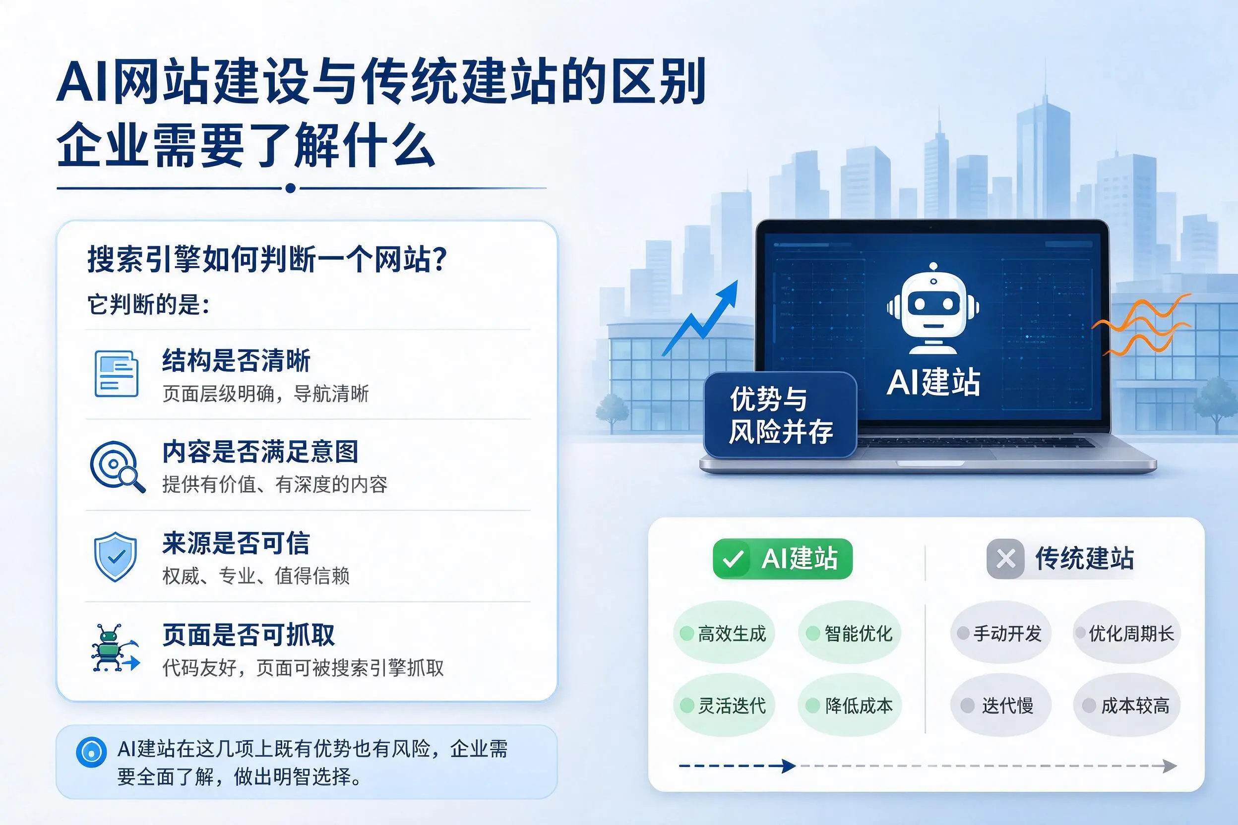 AI网站建设与传统建站的区别，东莞企业需要了解什么
