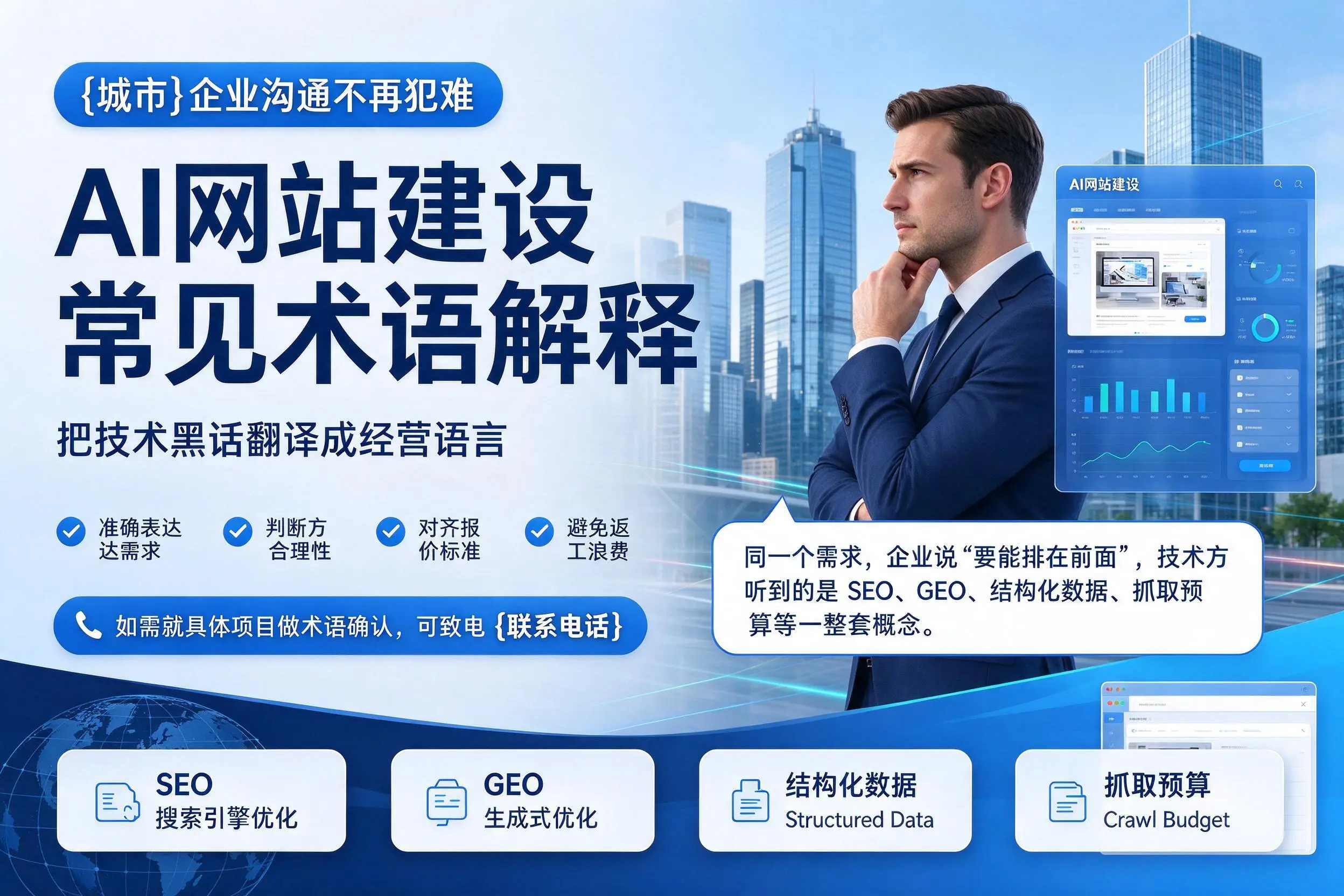 AI网站建设常见术语解释,东莞企业沟通不再犯难