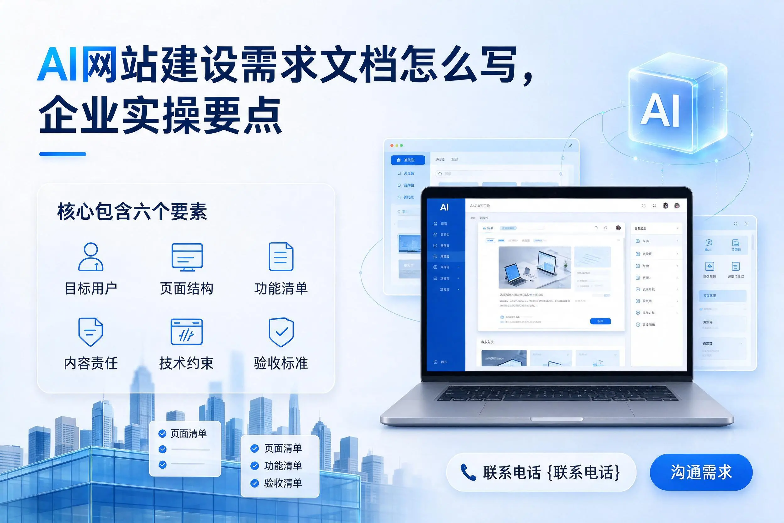AI网站建设需求文档怎么写，东莞企业实操要点