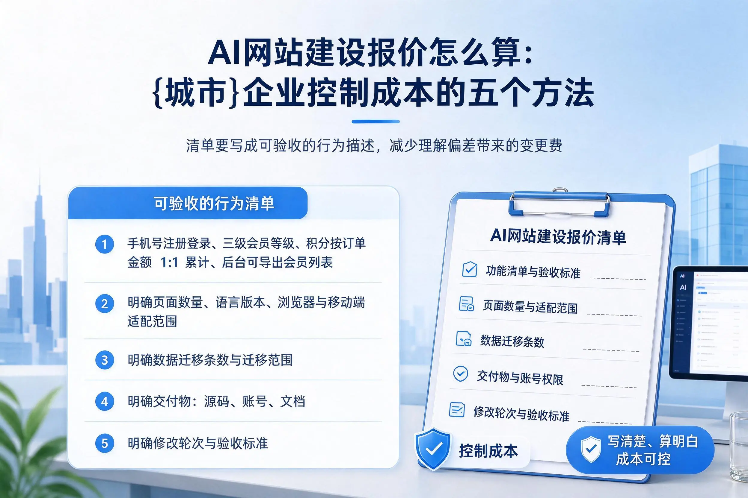 AI网站建设报价怎么算:东莞企业控制成本的五个方法